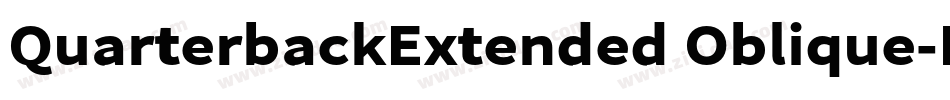 QuarterbackExtended Oblique字体转换